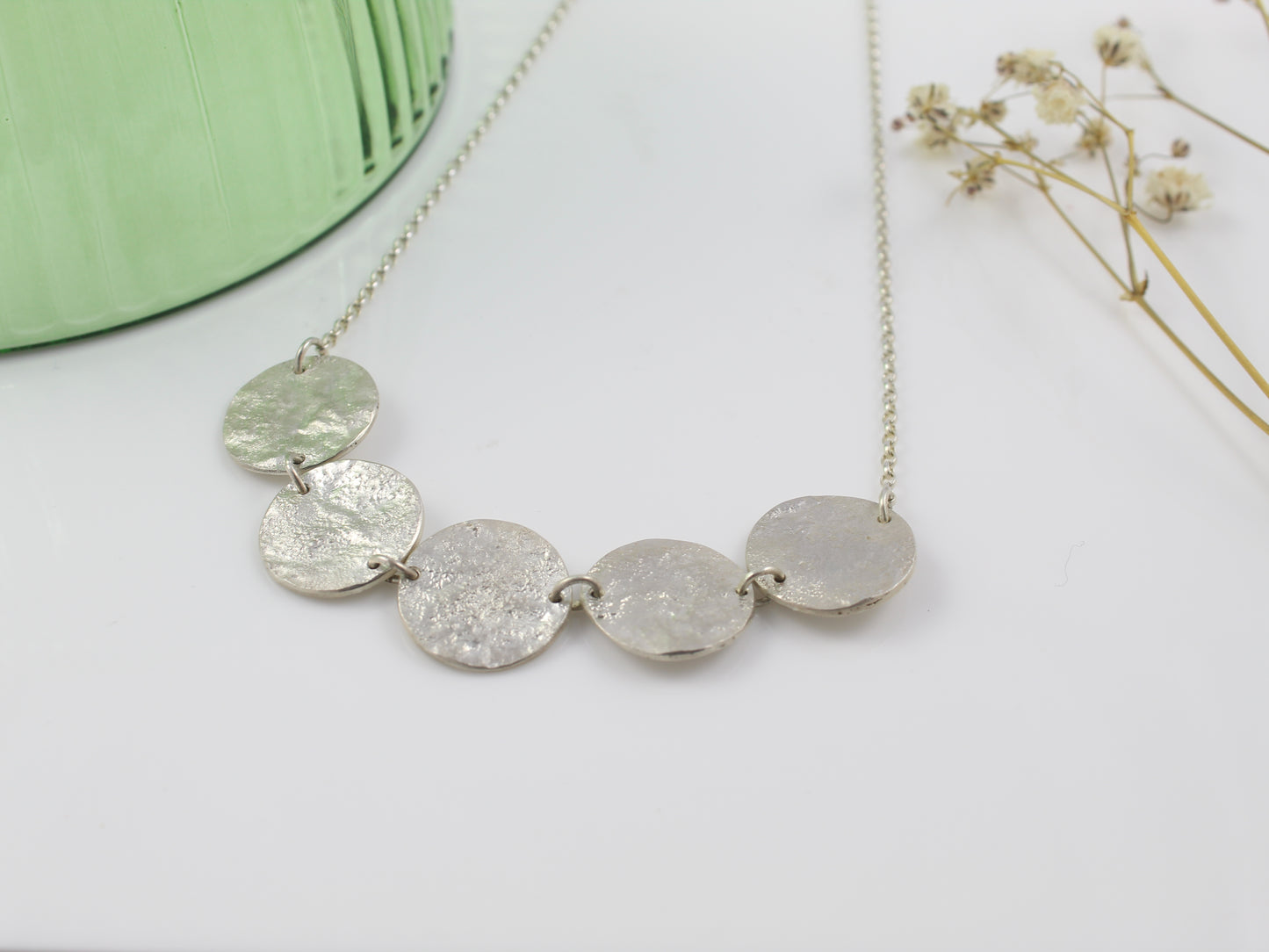 Reticulated Silver Necklace