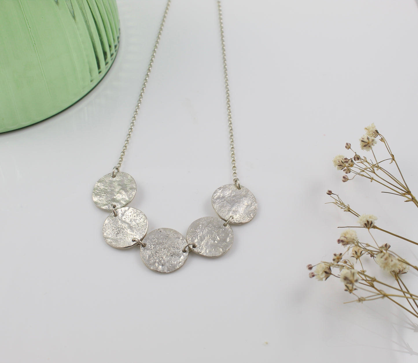 Reticulated Silver Necklace