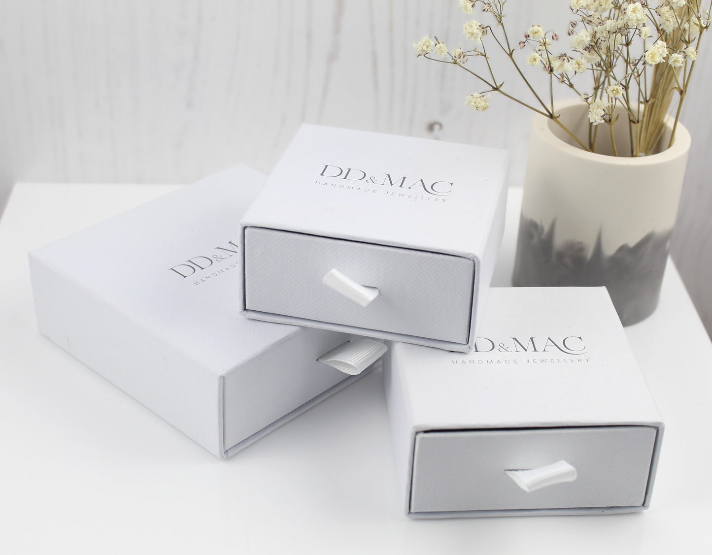 Contemporary Ball and Bar stacking rings