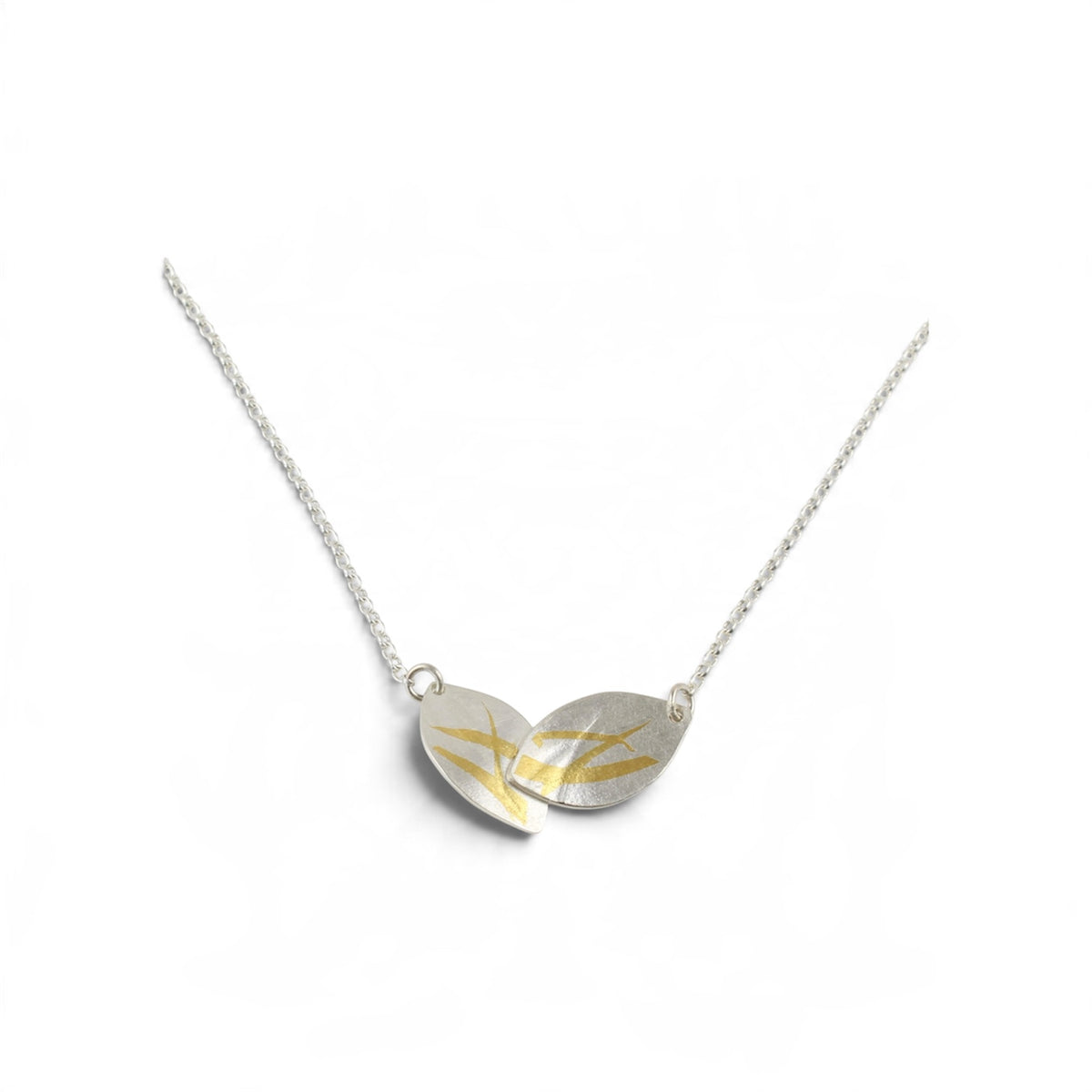 Double Silver Seagrass Necklace