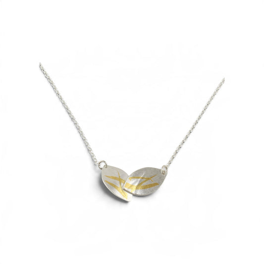 Double Silver Seagrass Necklace