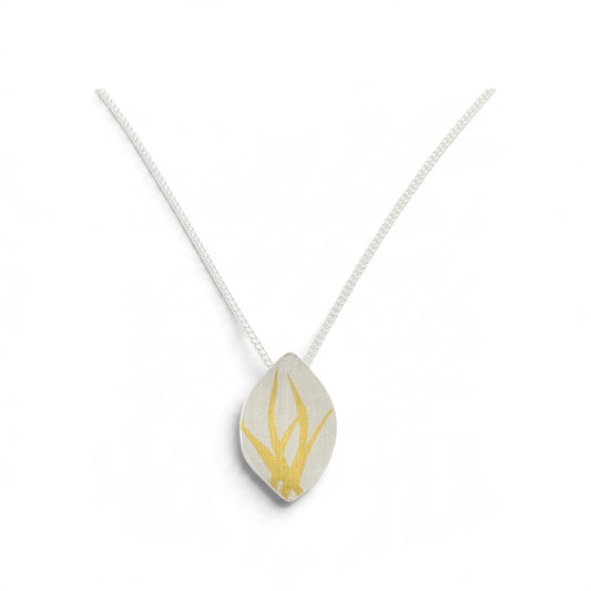Silver Seagrass Pendant