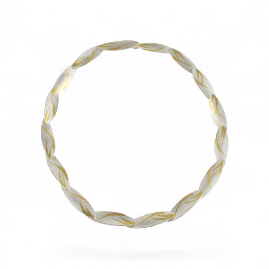 Tiered Silver Strand Choker Necklace