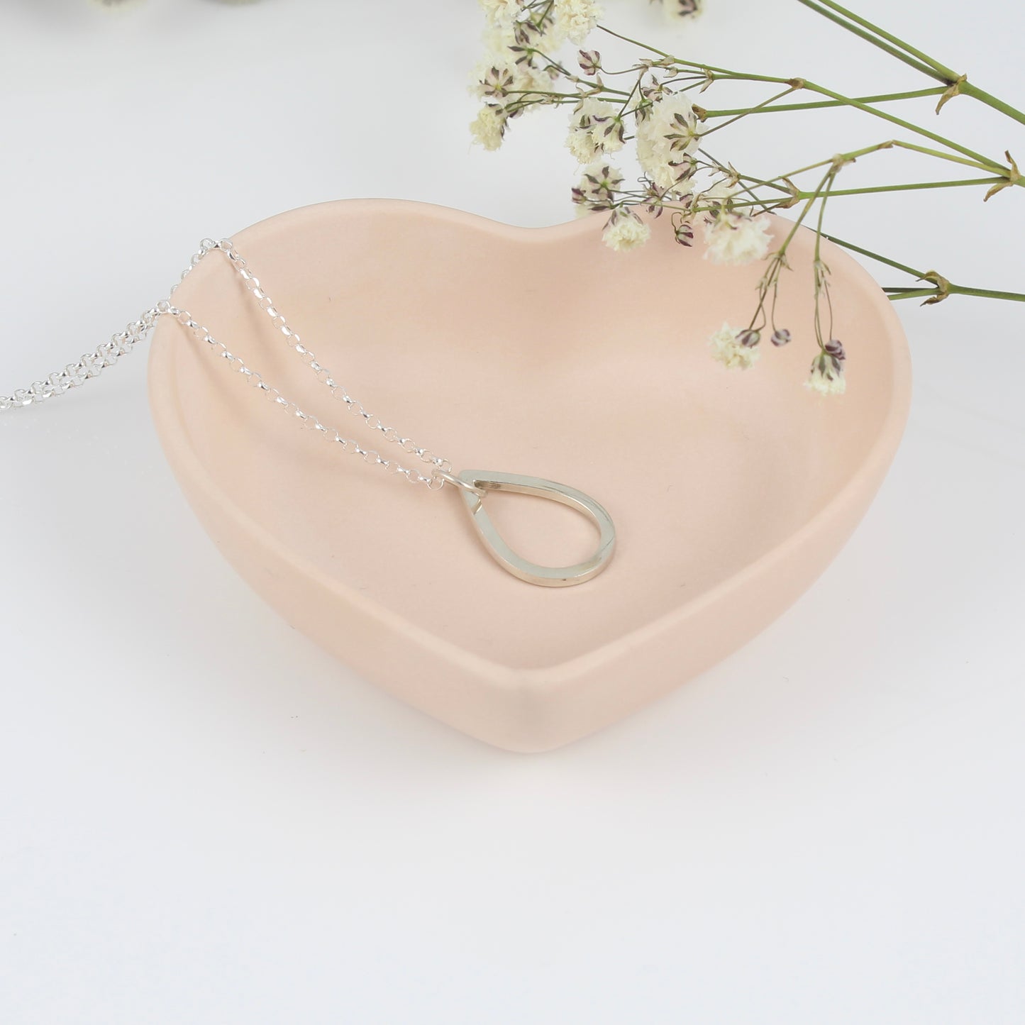 Silver Tear Drop Pendant