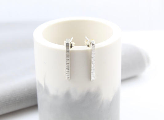Silver Bar Earrings