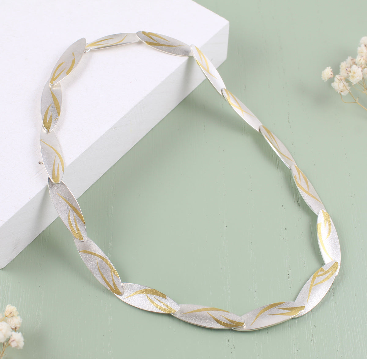 Tiered Silver Strand Choker Necklace