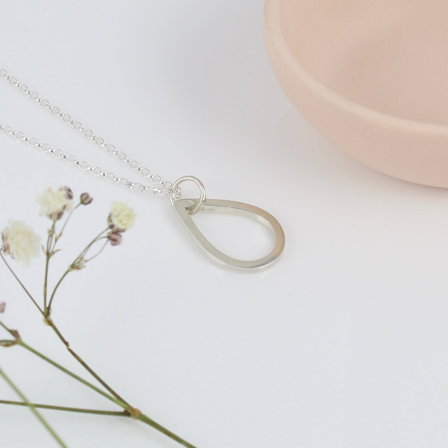 Silver Tear Drop Pendant