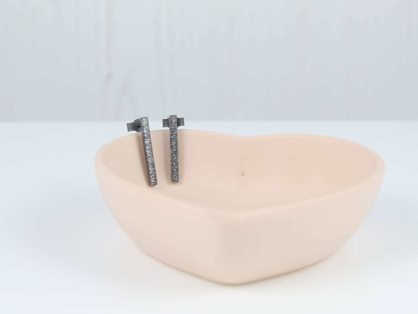 Sandbar Silver or Gold Stud Earrings