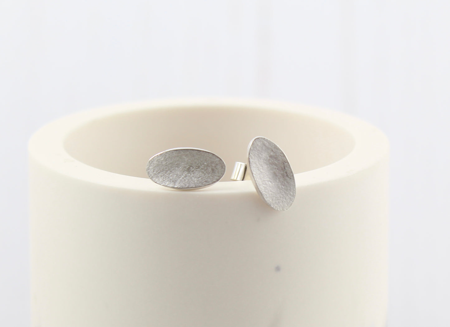 Olive stud earring