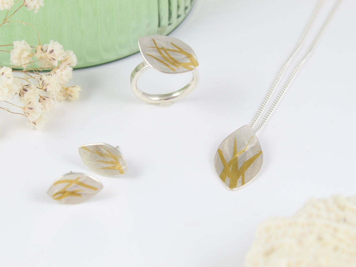 Silver Seagrass Ring